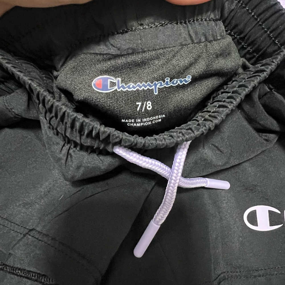Champion girls pack of purple and black shorts, NWOT size 7/8‎ (M) - Picture 3 of 4